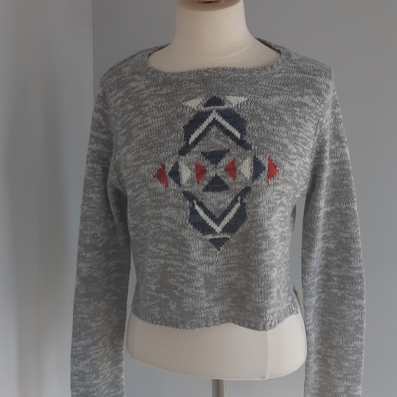 Bluecrush women's Cropped long sleeve sweater Size L - Picture 11 of 16